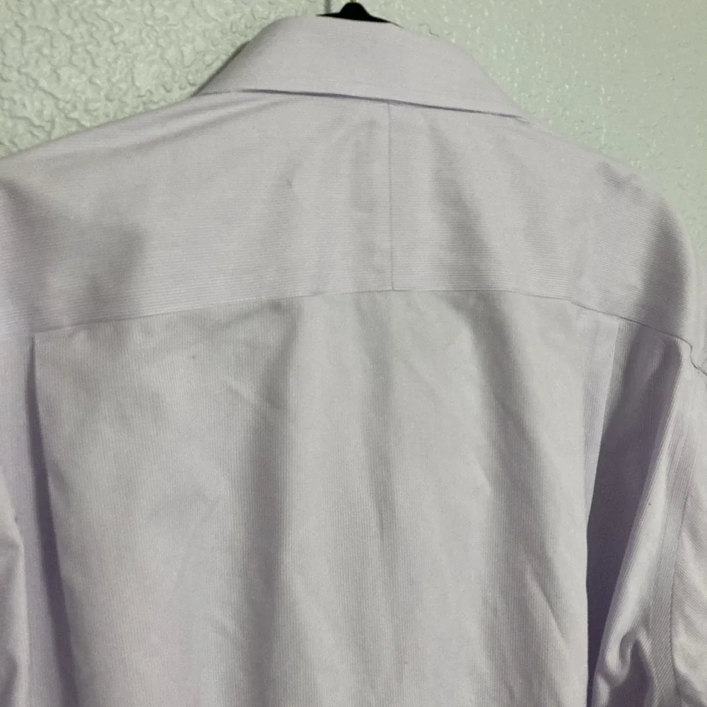Jos A Bank Traveler Lavender Striped Long‎ Sleeve Button-Up w/Pocket - SZ 18-35